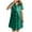 Green, variant on Qingpeng Women's Nightshirt Short Sleeve V Neck Button Down Sleepdress Soft Comfy Pajamas Nightgown for Women