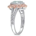 thumbnail image 3 of Everly Women's Aquamarine 10K Rose Gold Engagement Ring, 3 of 7