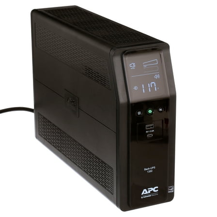APC UPS Battery Backup Surge Protector, 1350VA, 810W Uninterruptible Power Supply, Back-UPS Pro (BN1350M2) - Black