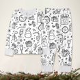 thumbnail image 4 of Bainana Unisex Kids Christmas Diy Pajamas Cartoon Print Long Sleeve T-Shirt Pants Sleepwear Boys And Girls Theme Party Clothes Set, Size 2-3 Years, 4 of 8