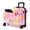 Pink Garden Theme, variant on Kids Ride-On Luggage with Safety Belt, TSA Lock & Footrest, Hardside Spinner Travel Suitcase for Children, Pink Garden Theme