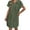 B314 Army Green sundresses for women clearance under $5, variant on Women Dresses Xqxayjr Women's Button Down Shirt Dresses Cotton Linen V-Neck Mini Tunic Dresses Short Sleeve Casual Loose Beach Party Dress