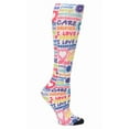 thumbnail image 2 of Nurse Mates Women's 360 Socks | Compression Support | 1 Pair | Emoji, 2 of 4