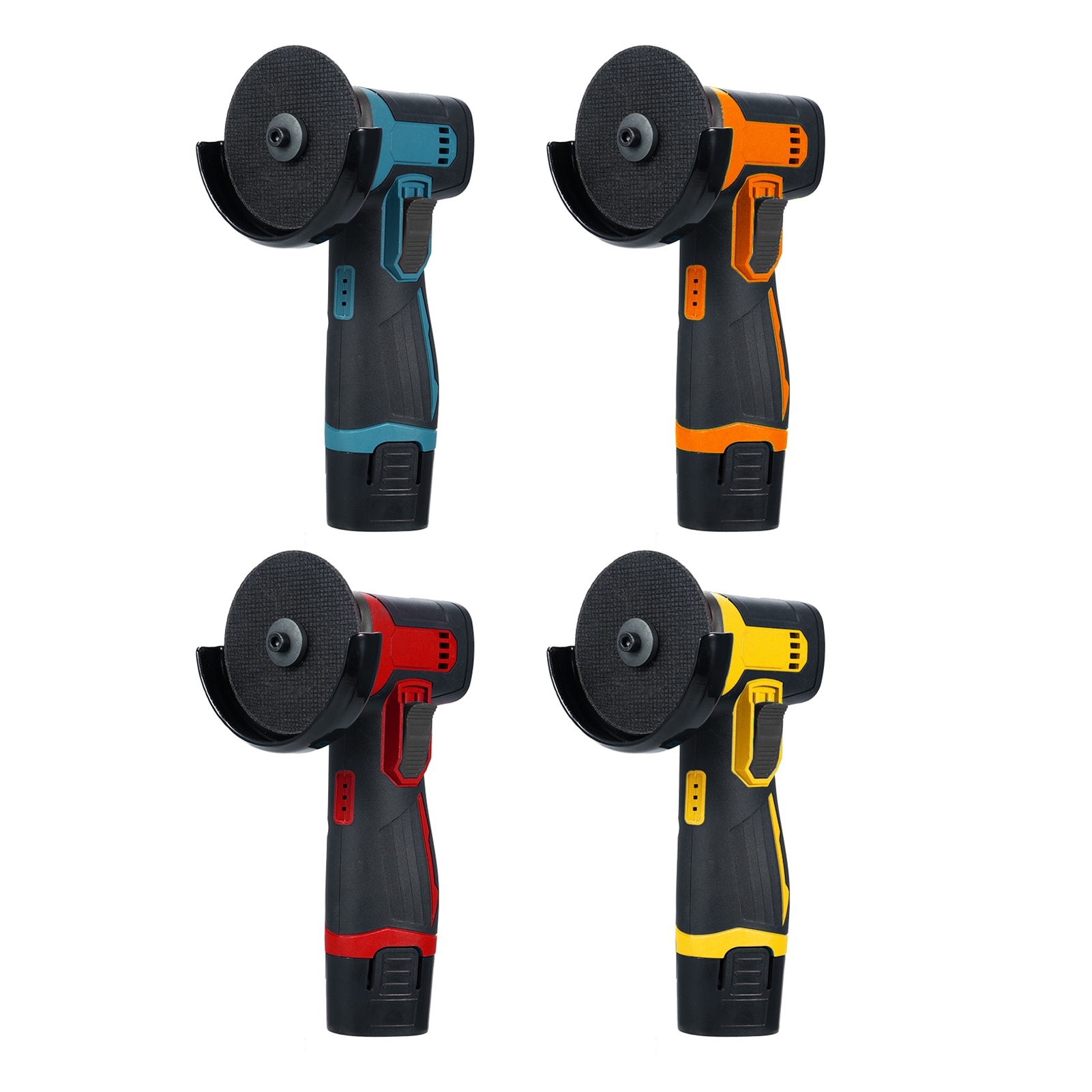 12V Angle Grinder Machine 12V Cordless Brush Angle Grinder Kit, Ginding Disc 3 Inch/76mm, Lightweight Angle Grinder Tool W/ 2PCS 1300mAh Lithium-Ion Battery & Charger, Ergonomic Button Position