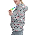 thumbnail image 3 of Yiaed Christmas Gnome 1 Print Womens Casual Hoodies Crew Neck Long Sleeve Sweatshirts With Pocket Pullover Tops Women's Hooded Sweatshirt-Medium, 3 of 5
