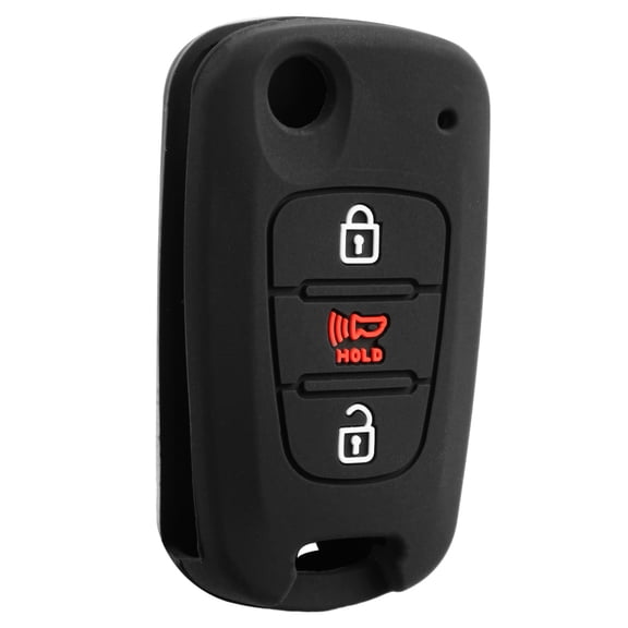 KEYLESSOPTION Key Fob Remote Silicone Case Cover Protector SKINKIFLIP for 2009-2014 Kia Rio Soul Sportage 1 Pack