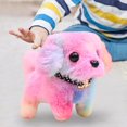 thumbnail image 2 of Peluche electrónico interactivo para mascotas, juguete de aprendizaje temprano para regalos de Año Nuevo cachorro rosa, 2 of 9