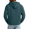 thumbnail image 7 of Gamivast Men's Quarter Zip Hoodie Ribbed Texture Long Sleeve Hooded Sweatshirt Kangaroo Pocket Pullover Tops Casual Loose Fit Soft Fall Winter Outdoor, 7 of 7