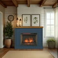 thumbnail image 2 of Bridgevine Home Washington 48 inch Fireplace with Mantel, No Assembly Required, Blue Denim and Whiskey Finish, 2 of 10