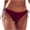 Wine, variant on RKSTN Womens Bikini Bottoms Full Coverage Swim Bottoms Mid Waisted Straped Solid Color Bathing Suit Bottoms Swimsuit Trunks