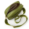 thumbnail image 2 of Bolso bandolera para mujer Bolso de hombro sólido de cuero PU de moda para vacaciones (verde), 2 of 7