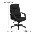 thumbnail image 3 of UrbanPro High Back Executive Office Chair in Black, 3 of 6