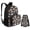 Axolotl Capybara Pattern, variant on Peacock Feather Girls Backpack with Lunch Box Elementary School Book Bag for Girls 6-8 Lighweight Children School Bag with Front Pocket 3 Pcs Outdoor Travel Shoulder Backpack