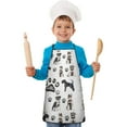 thumbnail image 2 of Schnauzer Dogs Kids Aprons for Girls and Boys,Adjustable Neck Strap Toddler Aprons for Kids Cooking Baking, 2 of 7