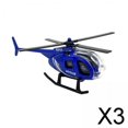 thumbnail image 1 of 3x Helicóptero de Aleación Fundida a Escala 1/64, Avión de Colección para Niños Y Adultos, Pantalla de Escritorio, Regalo de Cumpleaños, Decoración de 3 piezas, 1 of 8