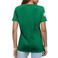 thumbnail image 7 of Women's Hello Darkness My Old Friend Pullover Crewneck Short Sleeve T-Shirt St. Patrick's Day Shirt, Black S, 7 of 7
