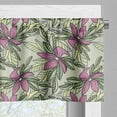 thumbnail image 3 of Ambesonne Flower Valance Pack of 2, Flowers and Leaves Pattern, 54"X12", Multicolor, 3 of 5