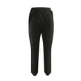 thumbnail image 4 of AWXNJUX Linen Pants Women Women's Fashionable and Comfortable Loose Temperament Splicing Solid Color Sweet Casual Pants Pants Womens Womens Pants (Black,XL), 4 of 4