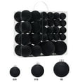 thumbnail image 3 of 46 Pcs Velvet Christmas Balls Flocked Christmas Tree Ornaments Plastic Balls Xmas Decorative Hanging Ornaments Christmas Tree Decoration (Black), 3 of 8