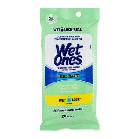 Wet Ones Sensitive Skin Hand Wipes Travel Pack - 20 Count - Walmart.com