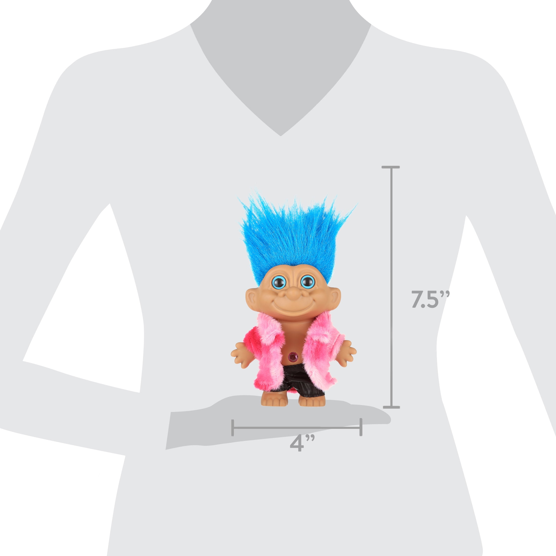 Good Luck Trolls - Single Doll Pack Spandex Troll - Walmart.com