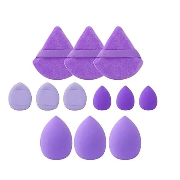 12Pcs Makeup Sponge Blender Beauty Egg Soft Cosmetic Puff , Multi-Functional Makeup Tools, Beauty Makeup Sponges For Blending BB Cream, Foundation, Powder To Create Flawless Complexion