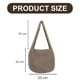 thumbnail image 2 of Bolso de hombro para mujer Bolso de crochet hecho a mano Bolso de hombro grande Bolso de lona Bolso de mano lindo Caqui, 2 of 5