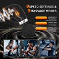 thumbnail image 6 of Massage Gun with Upgraded Extension Handle, Back Massage Gun Deep Tissue, Back Massager for Pain Relief for Muscles Neck Shoulders Waist Arm Legs Foot, 4 Replaceable Heads & 9 Speed Levels, 6 of 9