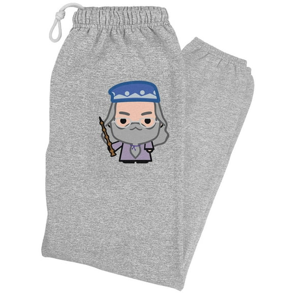 Harry Potter Dumblesore Cute Chibi Character Unisex Jogger Sweatpants for Men and Women, Athletic Heather, Small