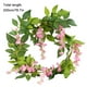 thumbnail image 2 of Guirnalda de flores artificiales Simulación Guirnalda floral Puerta Ventana Colgante de pared Vid de flor de plástico falso, Blanco Inevent HA8004-01B, 2 of 3