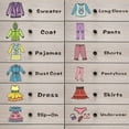 thumbnail image 2 of 1 Sheet Wardrobe Clothes Classification Logo Costume Label Storage Box Stickers Chic Decals Reminder for Girls Apparel, 2 of 8