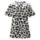 thumbnail image 5 of Mujeres Causal Mangas Cortas Cómodo Encaje Cuello Redondo Estampado Blusa Pullover Tops Camisa OAVQHLG3B Store lin121212, 5 of 5