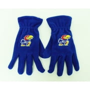 Kansas Jayhawks Blue Fleece Glove, Jayhawk - Donegal Bay - Unisex - One Size