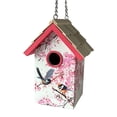 thumbnail image 4 of Standard Cottage Birdhouse - Cherry Blossom & Chickadee Print, 4 of 5
