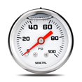 thumbnail image 1 of Manómetro de combustible SENCTRL 0-100 Psi, esfera de 1,5 cm, acero inoxidable, 1 of 6