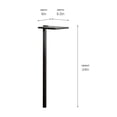 thumbnail image 3 of Kichler Shallow Shade 24" High LED Textured Black Modern Path Light, 3 of 7