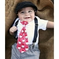 thumbnail image 3 of Noah's Boytique Baby Boys Santa Tie Christmas Outfit 3-6 Months Red, 3 of 4