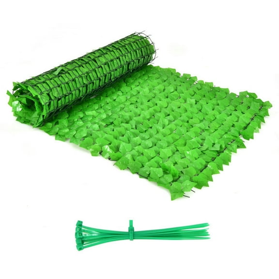 YYAo Artificial Privacy Fence Screen, 118 x 39 Inch Artificial Ivy Privacy Fence for Fence and Vine Decor