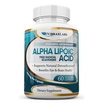 Vibraxlabs Alpha Lipoic Acid 600mg-Extra Strength-Natural Antioxidant, 60 Vegetable Capsules