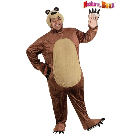 Men's Plus Size Masha and the Bear Bear Costume