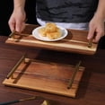 thumbnail image 3 of Bandeja de madera de acacia Rectángulo Pto M perfecl Bandeja de servicio de madera, 3 of 8