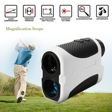 Golf Rangefinder 6x Magnification Laser Range Angle Finder Monocular Outdoor