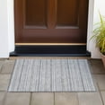 thumbnail image 6 of Addison Rugs Chantille Indoor/Outdoor Transitional Stripes Silver Washable Rectangle Rug, 1'8" x 2'6", 6 of 6