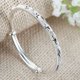 thumbnail image 5 of Pulsera de cuproníquel de 30g, joyería de moda ajustada, pulsera redonda grabada para mujer, 5 of 8