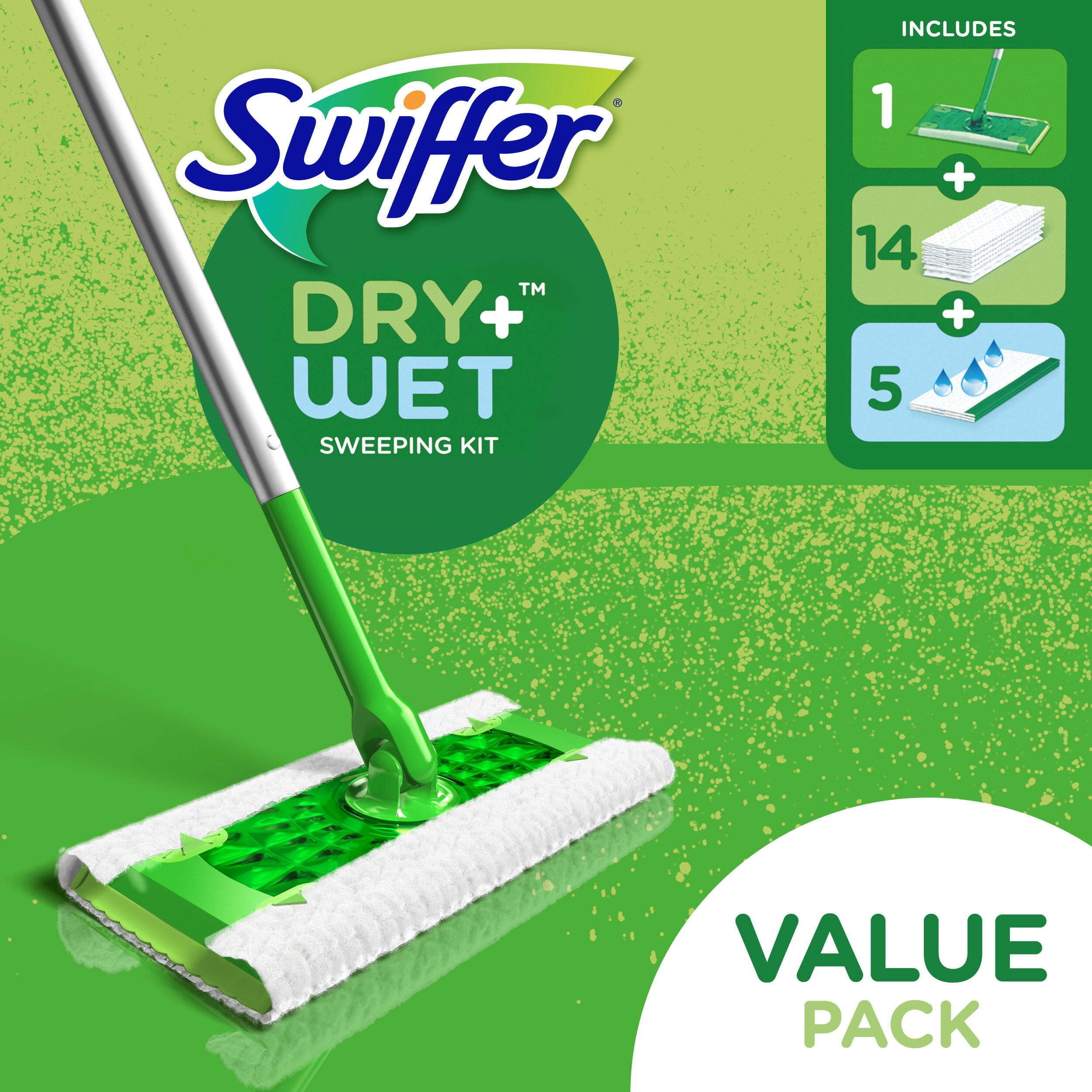 Swiffer Sweeper 2-in-1 Sweep and Mop Starter Kit,1 Mop + 19 Refills - image 3 of 10