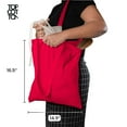 thumbnail image 2 of Top Cotton Pack of 12 – 100% Cotton Reusable Tote Bags – Bulk Grocery, Shopping, DIY, Beach & Gift Use (Red), 2 of 7