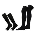 thumbnail image 4 of Yuanlong Mens Over-the-Knee Socks Color Block Sports Stockings Comfort Stretchy Athletic Leisure Hosiery, 4 of 4