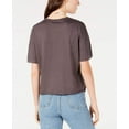 thumbnail image 5 of Carbon Copy T-Shirt Graphique pour Femmes Livin' Is Easy, Gris, Juniors, Grand, 5 of 5