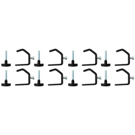 (8) Rockville LC70 Heavy Duty C Clamps Mount Light Up to 70 LBS, Adjustable Knob