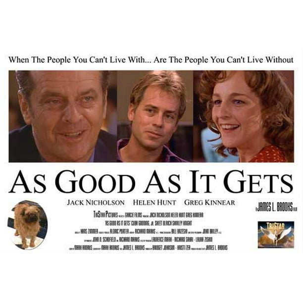 As Good As It Gets Full Movie As Good As It Gets - movie POSTER (Style D) (11" x 17") (1997